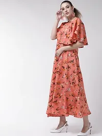 Stylish Printed Poly Crepe Dresses For Women-thumb2