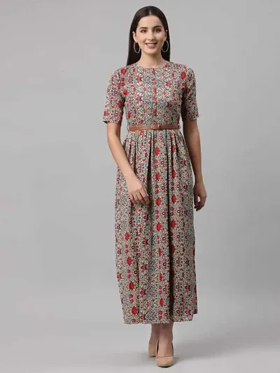 Printed casual wear Maxi Dress