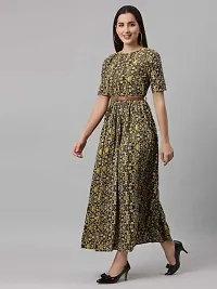 Stylish Rayon Printed Dresses For Women-thumb2