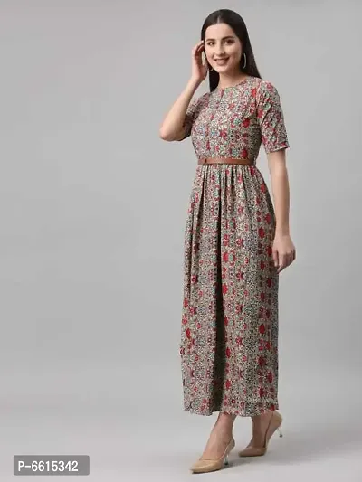 Stylish Rayon Printed Dresses For Women-thumb5