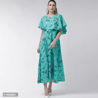 Floral Printed Maxi Dress For Women-thumb0