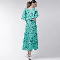 Floral Printed Maxi Dress For Women-thumb2