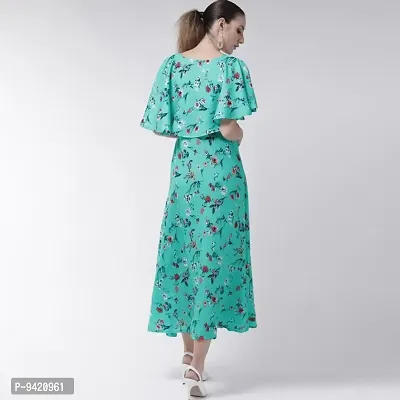 Floral Printed Maxi Dress For Women-thumb3