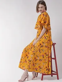 Flared Fancy Floral Maxi Dress-thumb2