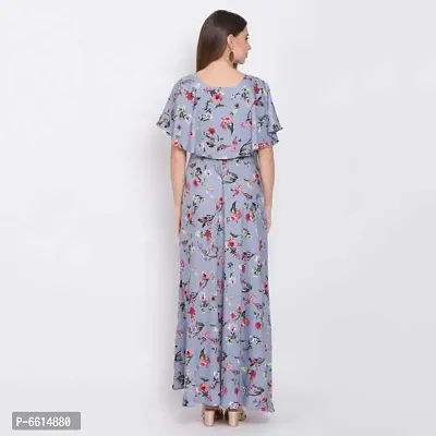 Stylish Printed Poly Crepe Dresses For Women-thumb2