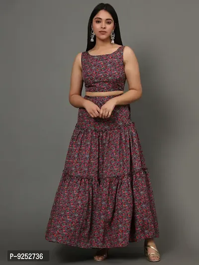Vaani Creation Women's Floral Printed Dress