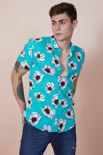Trendy Budget Friendly Floral Casual Shirt For Men