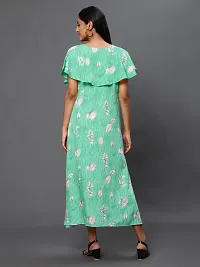 Stylish Green Creation Designer Midi Dress-thumb2