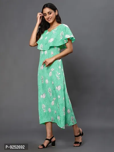 Vaani Creation Women's Designer Midi Dress-thumb3