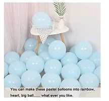 Jolly Party Pastel Blue Balloons Latest Party BalloonsFor Birthday / Anniversary / Engagement / Wedding / Baby Shower / Farewell / Any Special Event Theme Party Decoration - (Pack Of 100pc)-thumb1