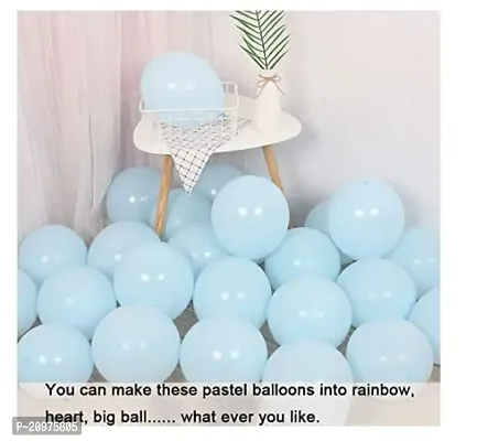 Jolly Party Pastel Blue Balloons Latest Party BalloonsFor Birthday / Anniversary / Engagement / Wedding / Baby Shower / Farewell / Any Special Event Theme Party Decoration - (Pack Of 100pc)-thumb2