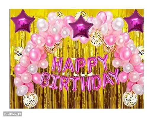 Jolly Party Princess Theme Birthday Decoration _ Birthday / Anniversary / Engagement / Baby Shower / Farewell / Any Special Event Theme Party Decoration (Pack of 68pc)