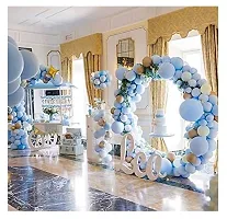 Jolly Party Pastel Blue Balloons Latest Party BalloonsFor Birthday / Anniversary / Engagement / Wedding / Baby Shower / Farewell / Any Special Event Theme Party Decoration - (Pack Of 50pc)-thumb1