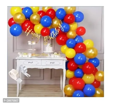 Jolly Party Balloon Decoration Combo Of 115 Pcs (Pack of 115pc)