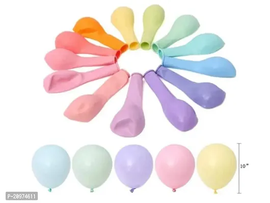 Jolly Party Pastel Multi color Balloons Latest Party Balloons For Birthday / Anniversary / Engagement / Wedding / Baby Shower / Farewell / Any Special Event Theme Party Decoration -(Pack Of 100pc)-thumb3