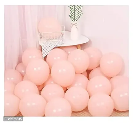 Jolly Party Pastel Peach Balloons Latest Party Balloons For Birthday / Anniversary / Engagement / Wedding / Baby Shower / Farewell / Any Special Event Theme Party Decoration -(Pack Of 50pc)-thumb0