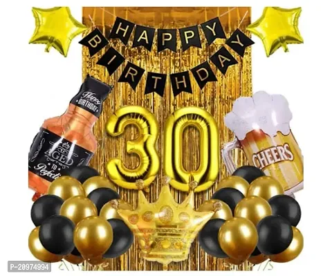 Jolly Party 30th Birthday Decorations for Men  Women - Birthday Decoration Anniversary / Engagement / Baby Shower / Farewell / Any Special Event Theme Party Decoration (Pack of 33pc)-thumb2