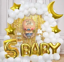 Premium Quality 5th Birthday Decoration Set With Baby Boy Shape Foil Balloon-thumb1