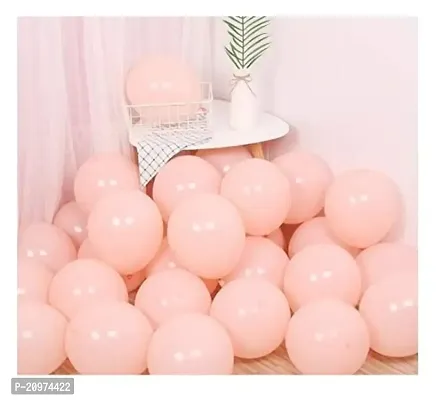 Jolly Party Pastel Peach Balloons Latest Party Balloons For Birthday / Anniversary / Engagement / Wedding / Baby Shower / Farewell / Any Special Event Theme Party Decoration -(Pack Of 100pc)