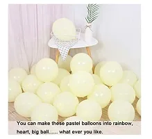 Jolly Party Pastel silver Balloons Latest Party Balloons For Birthday / Anniversary / Engagement / Wedding / Baby Shower / Farewell / Any Special Event Theme Party Decoration -(Pack Of 100pc)-thumb2