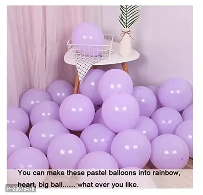 Jolly Party Pastel Purple Balloons Latest Party BalloonsFor Birthday / Anniversary / Engagement / Wedding / Baby Shower / Farewell / Any Special Event Theme Party Decoration - (Pack of 100)