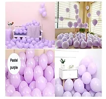 Jolly Party Pastel Purple Balloons Latest Party BalloonsFor Birthday / Anniversary / Engagement / Wedding / Baby Shower / Farewell / Any Special Event Theme Party Decoration - (Pack of 100)-thumb1