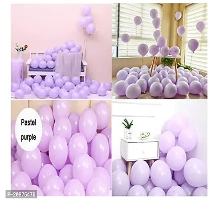 Jolly Party Pastel Purple Balloons Latest Party BalloonsFor Birthday / Anniversary / Engagement / Wedding / Baby Shower / Farewell / Any Special Event Theme Party Decoration - (Pack of 100)-thumb2