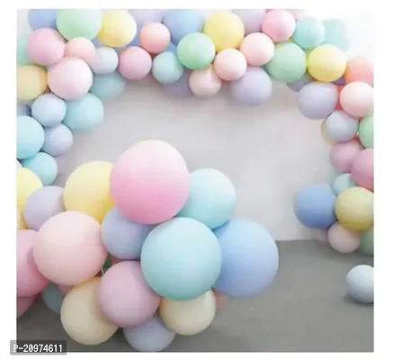 Jolly Party Pastel Multi color Balloons Latest Party Balloons For Birthday / Anniversary / Engagement / Wedding / Baby Shower / Farewell / Any Special Event Theme Party Decoration -(Pack Of 100pc)-thumb0