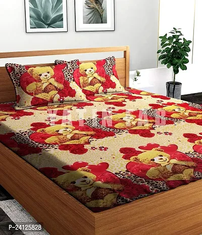 Comfortable Cotton Printed Double Bedsheet with Pillow Covers