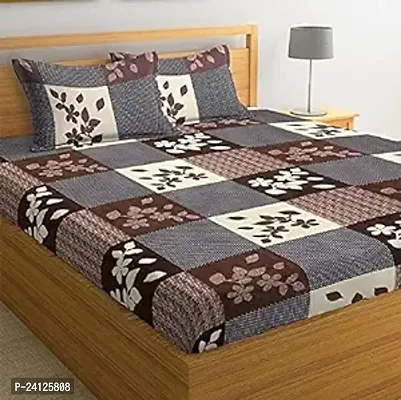 Comfortable Cotton Printed Double Bedsheet with Pillow Covers