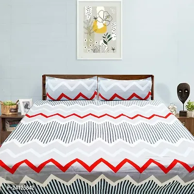 Comfortable Cotton Printed Double Bedsheet with Pillow Covers