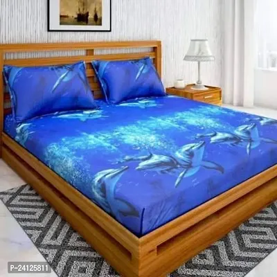 Comfortable Cotton Printed Double Bedsheet with Pillow Covers