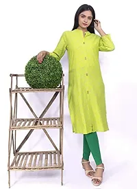 AUR Dekho Women Print Pure Cotton Kurti (Colour - Parrot Green)-thumb2