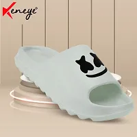 Keneye Men's Super Soft Anti Skid Zig Zag Sole Flip-Flop Slide Slippers for Men-thumb1