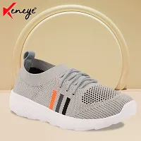 Keneye? Women's Sara03 Lightweight Athleisure Knitted Active Wear Slip-On Sneaker Shoes for Sports,Running,Walking,Gym  All Day Casual wear Grey-thumb1