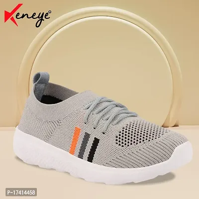 Keneye? Women's Sara03 Lightweight Athleisure Knitted Active Wear Slip-On Sneaker Shoes for Sports,Running,Walking,Gym  All Day Casual wear Grey-thumb2