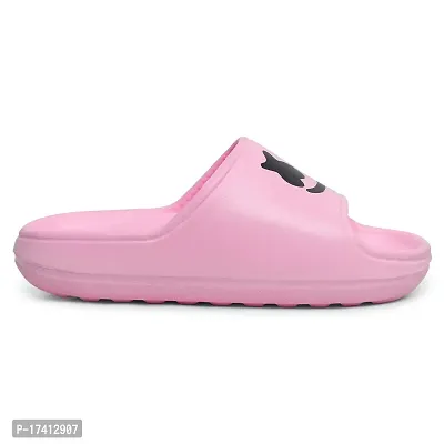 Keneye Women's Fashion Casual Slides Flip Flop Slipper Pink Purple Beige and White-thumb5
