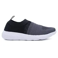 Keneye? Women's Sara02 Lightweight Athleisure Knitted Active Wear Slip-On Sneaker Shoes for Sports,Running,Walking,Gym  All Day Casual wear Black Grey-thumb2