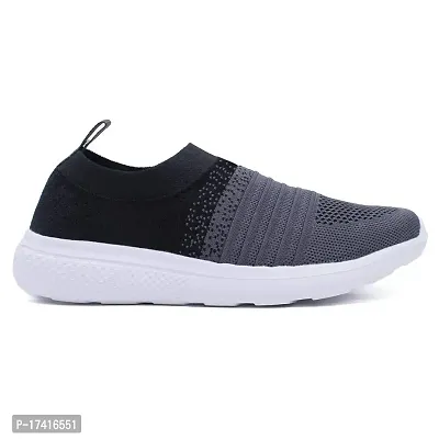 Keneye? Women's Sara02 Lightweight Athleisure Knitted Active Wear Slip-On Sneaker Shoes for Sports,Running,Walking,Gym  All Day Casual wear Black Grey-thumb3