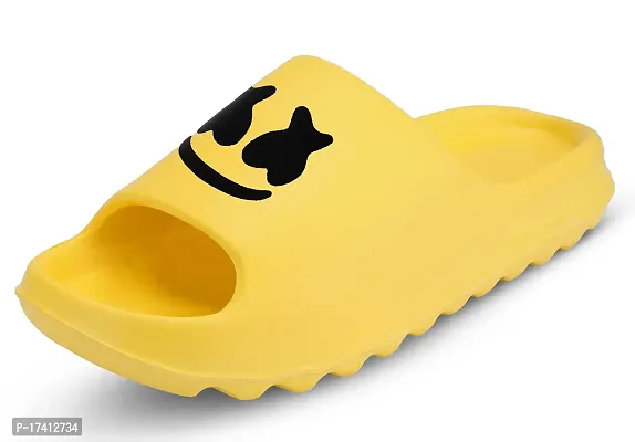 Keneye Men's Super Soft Anti Skid Zig Zag Sole Flip-Flop Slide Slippers for Men