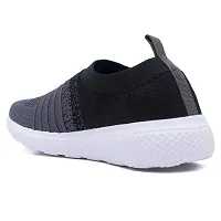 Keneye? Women's Sara02 Lightweight Athleisure Knitted Active Wear Slip-On Sneaker Shoes for Sports,Running,Walking,Gym  All Day Casual wear Black Grey-thumb4