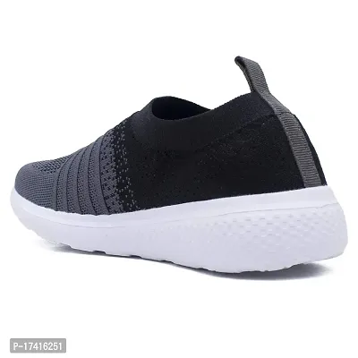 Keneye? Women's Sara02 Lightweight Athleisure Knitted Active Wear Slip-On Sneaker Shoes for Sports,Running,Walking,Gym  All Day Casual wear Black Grey-thumb5