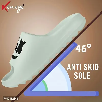 Keneye Men's Super Soft Anti Skid Zig Zag Sole Flip-Flop Slide Slippers for Men-thumb4