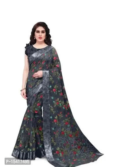 Fancy Cotton Printed Saree-thumb0