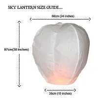 GreenUniverse Sky Lanterns Wishing Candle Hot Air Balloon for Diwali/Marriage,Christmas/All Festival Multi-Color (Air Balloon, Pack of 10)-thumb1