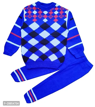 Boys Woolen Sweater With Full Sleeves Set-thumb0