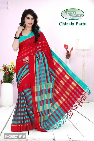 Classic Cotton Saree with Blouse piece For Women