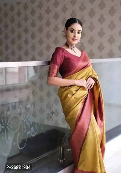 Classic Cotton Saree with Blouse piece For Women