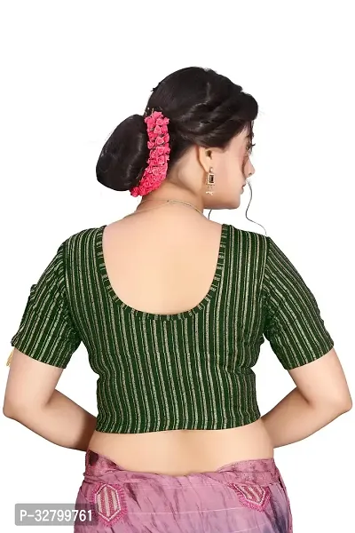 Reliable Green Telestar Self Pattern Stitched Blouses For Women-thumb2