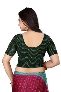 Reliable Green Crush Self Pattern Stitched Blouses For Women-thumb2